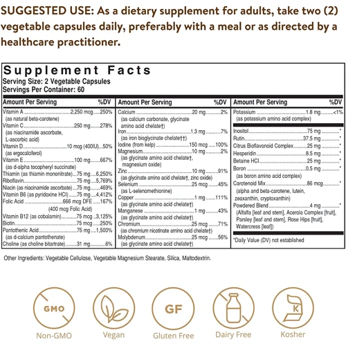 Solgar Formula V VM-75 Multiple Vitamins with Chelated Minerals 120 Vegetable Capsules: Тип мультивітаміни