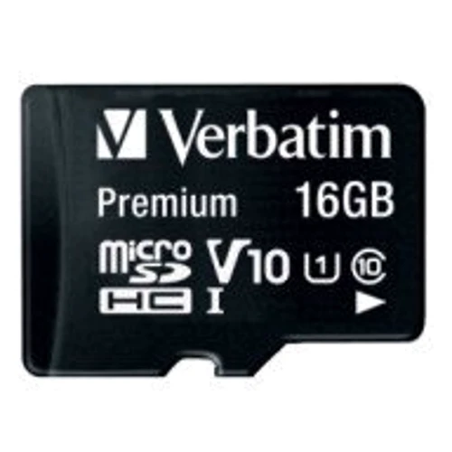 Карта памяти Verbatim 16GB microSDHC Class 10 UHS-I U1 V10 + adapter (MDAVR-10/G): Тип карты MicroSDHC