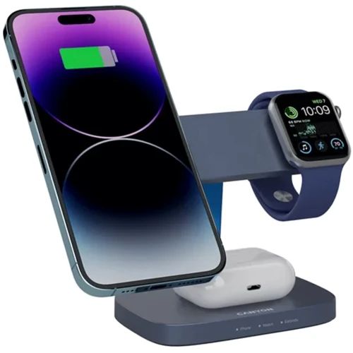 Зарядний пристрій Canyon Wireless Charger HEXAGON WCS-310 24W DarkGrey/Blue (CNS-WCS310DGBL): Кількість USB-портів нет