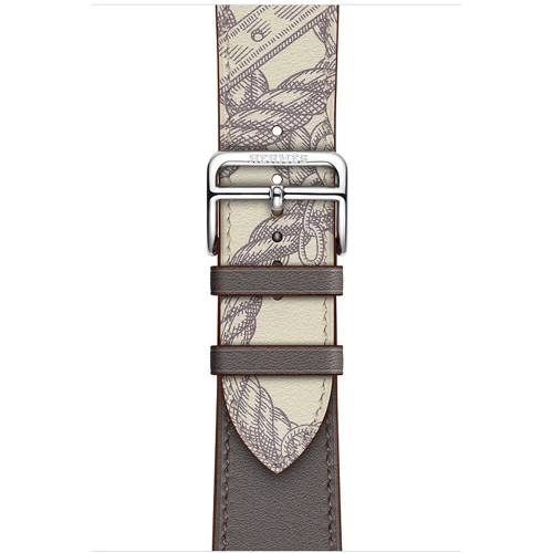 Аксессуар для Watch Apple Hermès Single Tour Band Étain/Béton (MX302) for Apple Watch 42/44mm