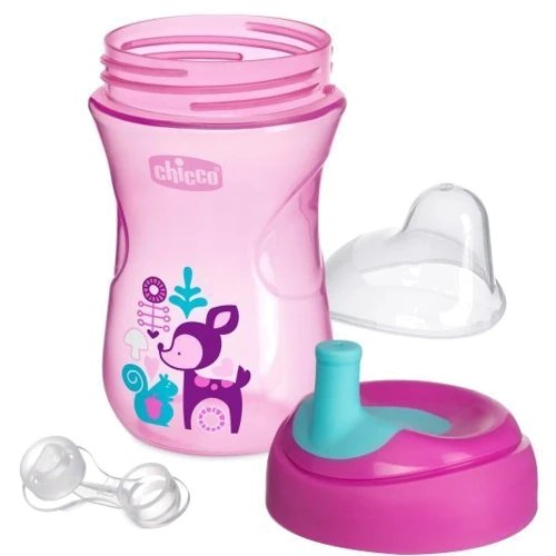 Поильник Chicco непроливайка Perfect Advanced Cup 12м+ Фиолетовый 266 мл (06941.10.04): Возраст с 12-ти месяцев