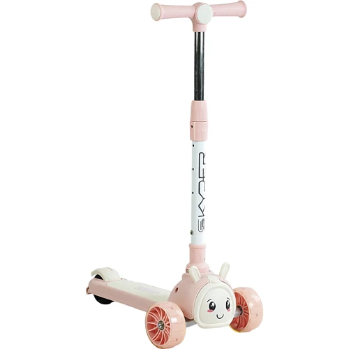 Самокат дитячий триколісний Skyper рожевий (UK-50206)