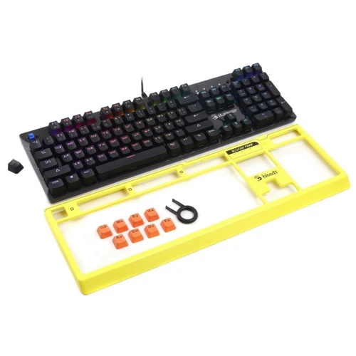 Клавіатура A4Tech B810RC Bloody (Punk Yellow): Підключення проводное