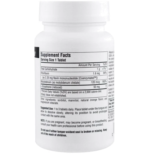 Source Naturals Reduced Glutathione 100 Tab: Тип глутатіон