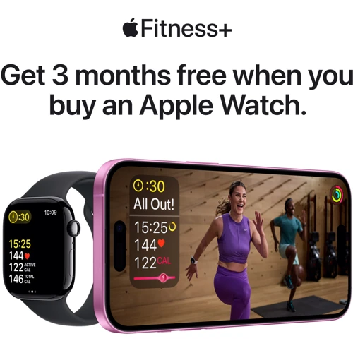 Apple Watch Series 10 46mm GPS + Cellular Natural Titanium Case з Stone Grey Sport Band - S/M (MWY93)
