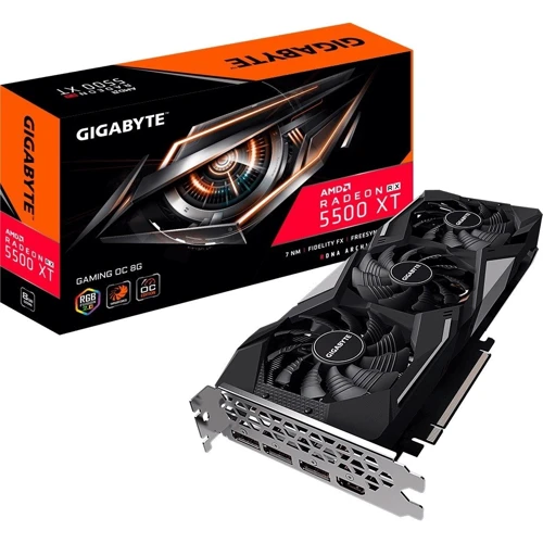 Видеокарта GIGABYTE Radeon RX 5500 XT 8192Mb GAMING OC (GV-R55XTGAMING OC-8GD): Форм-фактор Стандартная