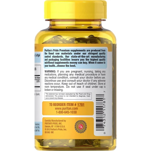 Puritan's Pride Vitamin E 1000 IU Soft Gels, 100 count: Форма випуску капсули