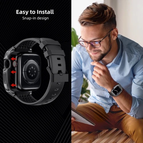Аксессуар для Watch Rubber TPU with Metal Case Grey (FLS181110) for Apple Watch 44/45/49mm Ultra фото 7