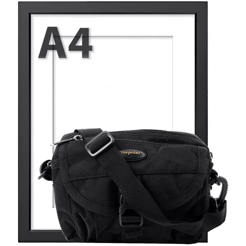 Мужская сумка через плечо Onepolar черная (W3172-black): Тип ручки Со съемным ремнем, Плечевой ремень, Без ручки