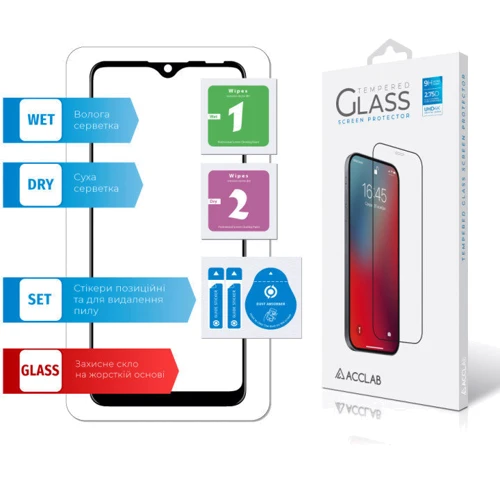 Аксессуар для смартфона ACCLAB Tempered Glass Full Glue Black for ZTE Blade 20 фото 5