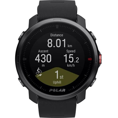 Смарт-годинник Polar Grit X Black M/L (725882054216): Матеріал ремінця Силикон