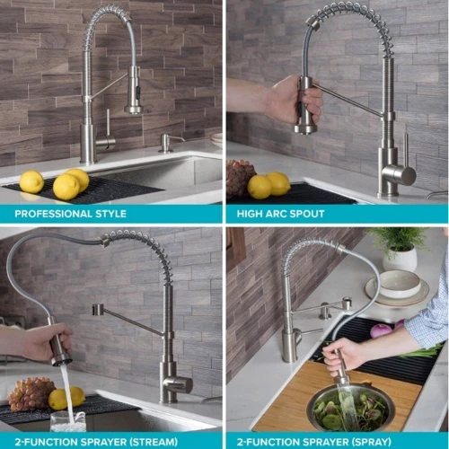 Змішувач для кухонного миття Kraus KPF-1610MBSB