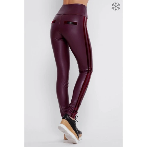Леггинсы ArtStyleLeggings LSN-274B-50 50 бордовые: Вид Леггинсы