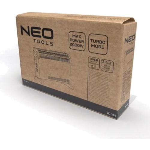 Обогреватель NEO Tools 90-155: Уровни мощности 0.75/1.25/2 кВт