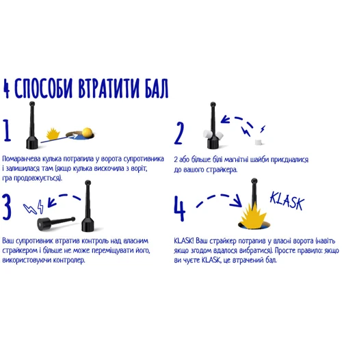 KLASK (Класки) для 4х гравців фото 6