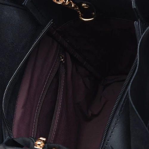 Женская сумка тоут Ricco Grande черная (1L908-black): Тип ручки На цепочке, Плечевой ремень, С двумя ручками, Короткая ручка