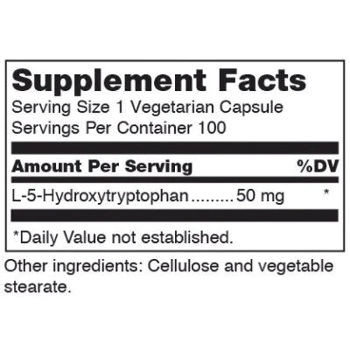 Douglas Laboratories 5-HTP 50 mg 100 caps 5-гидрокситриптофан: Форма выпуска Капсулы