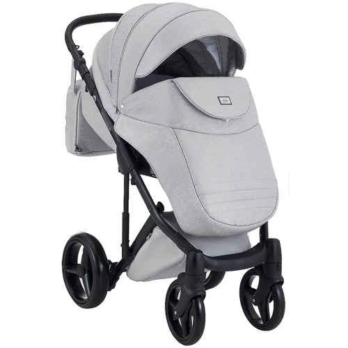 Коляска 2 в 1 Adamex Luciano jeans Q1-CZ светло-серый (624556): Материал колес полиуретан