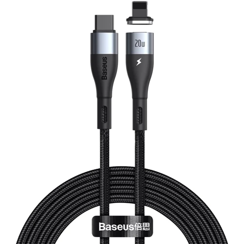 Кабель Baseus Cable USB-C to Lightning Zinc Magnetic Safe Fast Charging PD 20W 2m Black (CATLXC-A01)