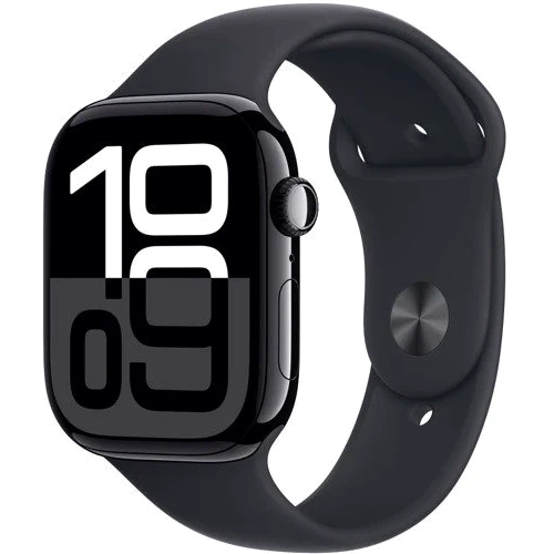 Apple Watch Series 10 GPS 46mm Jet Black Aluminium Case with Black Sport Band - M/L (MWWQ3) Approved Вітринний зразок