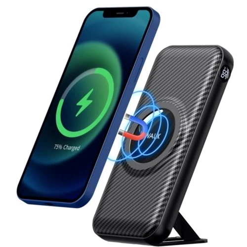 Внешний аккумулятор iWALK Power Bank 20000mAh Stand MagSafe 15W Black (UBP20000M)
