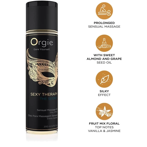 Масажна олія Orgie - Sexy Therapy The Secret (200 мл), гібридна