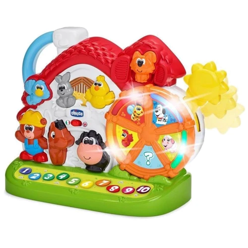 Игрушка двуязычная Chicco Ферма русский + английский (09604.00.18): Назначение игрушки Логическое мышление, Знакомство с окружающим миром, Любознательность, Слуховое восприятие, Эмоционал