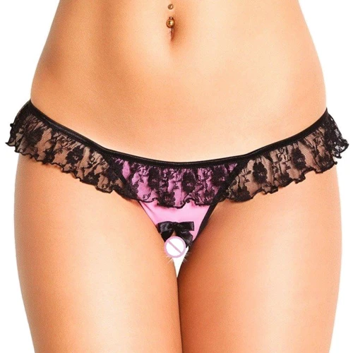 Женские стринги SoftLine - G-String 2417 (black/pink)