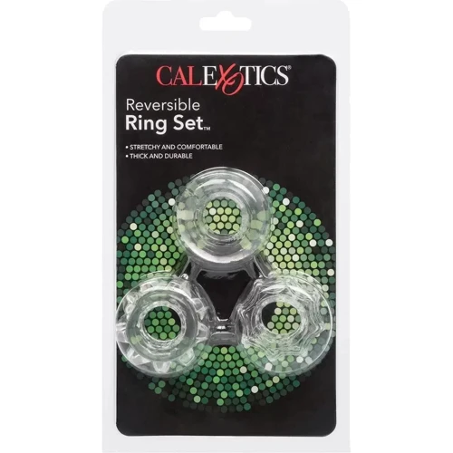 Набір ерекційних кілець California Exotic Novelties Transparent Reversible Ring Set