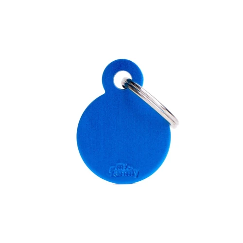 Адресник My Family Basic Aluminum Кружок маленький синий (8055960251681)