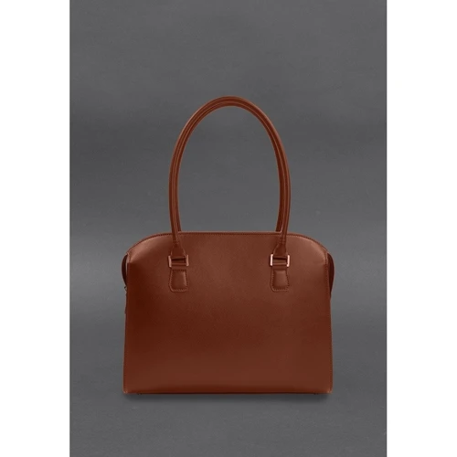 Женская сумка тоут BlankNote Business коричневая (BN-BAG-57-k): Фактура Матовая, Гладкая