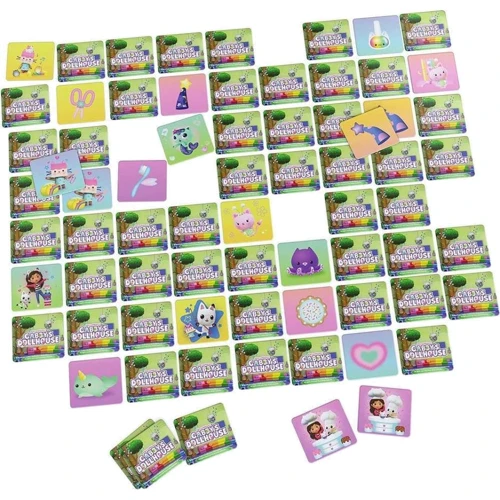 Настольная игра Spin Master Мемори Кукольный домик Габби 72 карточки (SM38465/6068353): Вид развлекательные