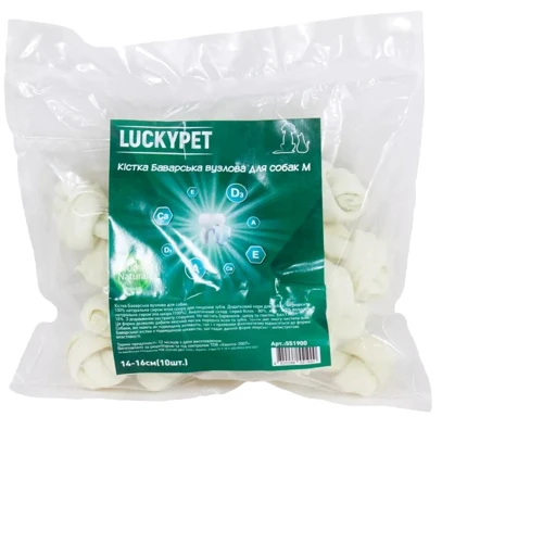 Лакомства Lucky Pet Кость Баварская узловая №3 M 14-16 см 10 шт (551900)