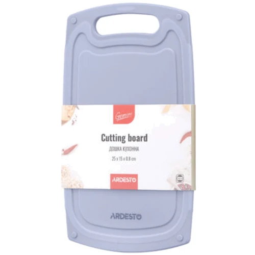 Разделочная доска Ardesto Gemini 25х15х0.8 см серая (AR1425GR)
