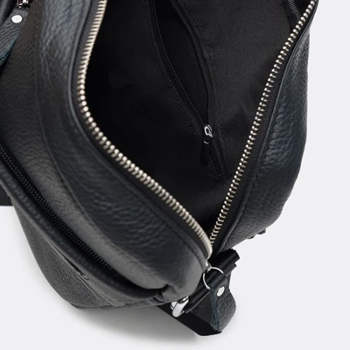 Мужская сумка через плечо Keizer черная (K10187bl-black): Тип ручки Плечевой ремень, Короткая ручка