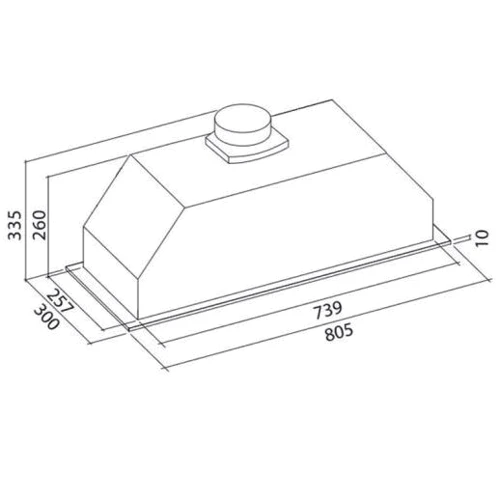 Витяжка Falmec Built-In Max 70 WH (CBIN70.E4#ZZZB460F): Тип фільтра повітря Рециркуляция, Отвод