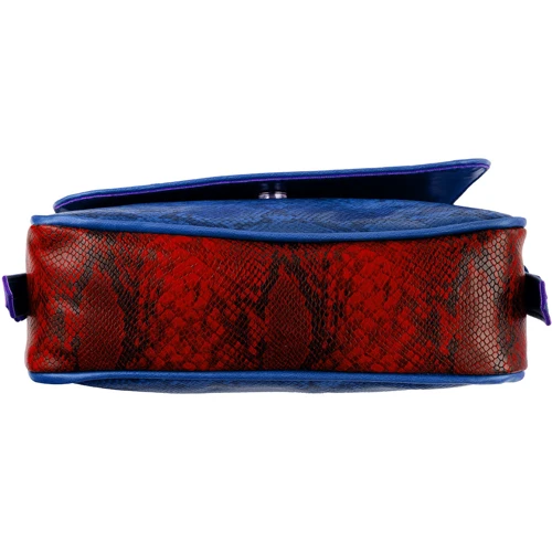Женская сумка почтальонка Laskara синяя (LK-10245-blue-snake): Страна производитель Чехия