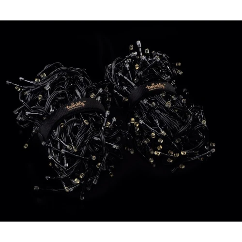Smart LED Гирлянда Twinkly Strings AWW 400_ BT+WiFi_ Gen II_ IP44_ кабель черный фото 5