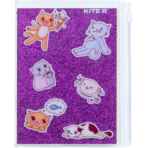 Блокнот Kite Purple cats А6+ 80 аркушів (K22-462-2)