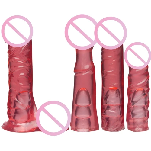 Страпон Doc Johnson Vac-U-Lock - Crystal Jellies Set