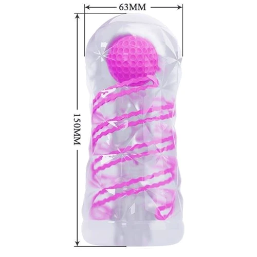Мастурбатор LYBAILE Pretty Love Transparent Spiral Masturbator