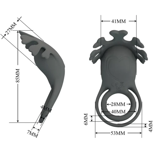 Эрекционное виброкольцо LYBAILE Pretty Love - Master ring (BI-210311-2)