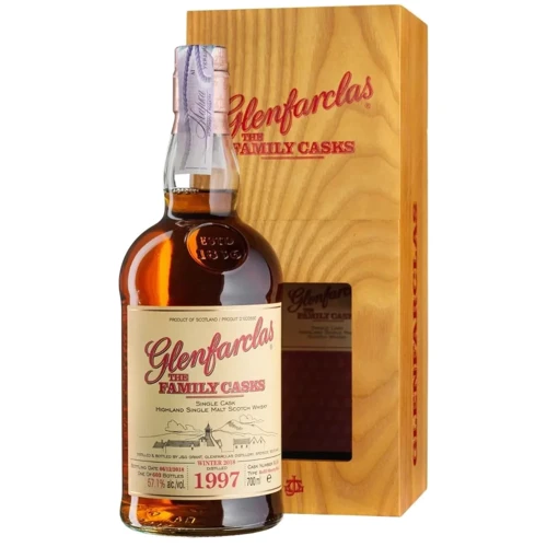 Віскі Glenfarclas The Family Cask S22 #3 1997, wooden box 0.7 л (BWR4810)