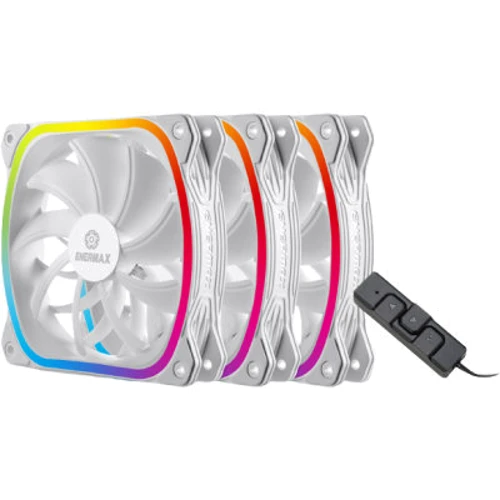 Кулер Enermax SquA RGB 120mm White 3-Pack (UCSQARGB12P-W-BP3)