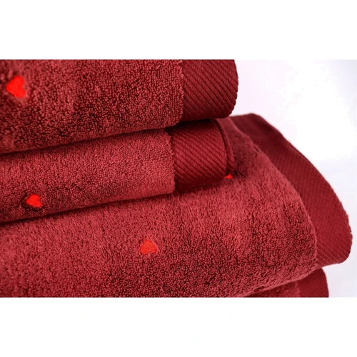 Полотенце HOBBY Lubow/Love Microcotton фуксия 50х90см (331754) фото 4