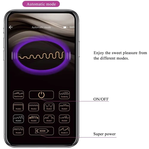 Смарт вибратор для пар LYBAILE Pretty Love August (BI-014582HP-1)