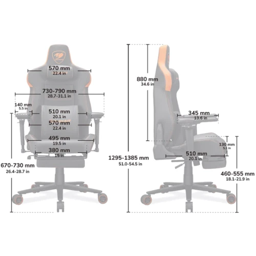 Кресло геймерское Cougar ARMOR EVO М фото 7