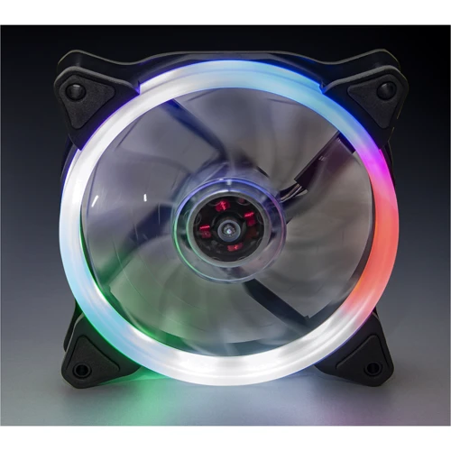 Кулер Frime Iris LED Fan Single Ring Multicolor (FLF-HB120MLTSR): Уровень шума, dB 23.4