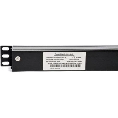 Комплектуючі до серверних шаф і стійок Kingda 19" 1U 9xSchuko, С14, без кабелю (KD-GER(16)N1009WKPB19A-C14) фото 2
