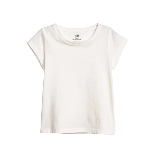 Футболка H&M 54429071 98-104 см белая